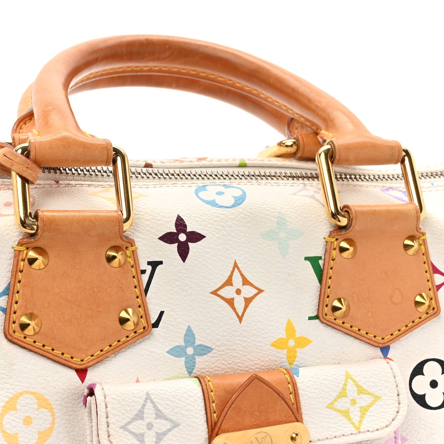 Monogram Multicolor Speedy 30 White