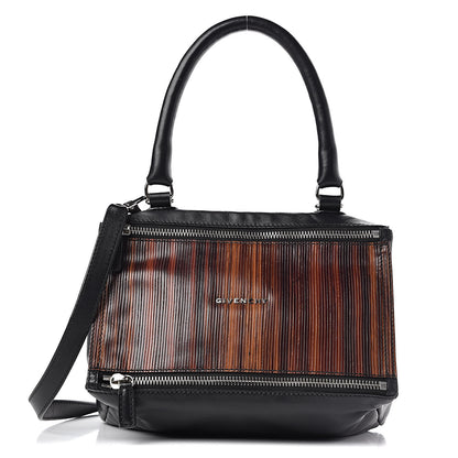 Givenchy Smooth Calfskin Wood Paneled Small Pandora Black 1 of 10