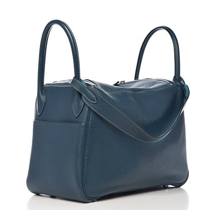 Hermes Taurillon Clemence Lindy 30 Colvert Turquoise 3 of 11