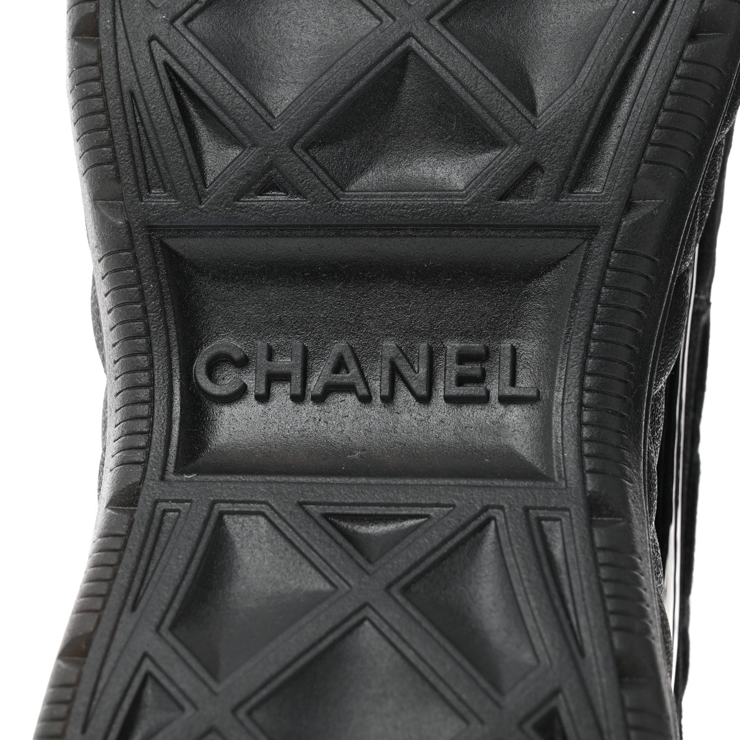 Chanel Suede Calfskin Mixed Fibers CC Sneakers 38.5 Black 8 of 9
