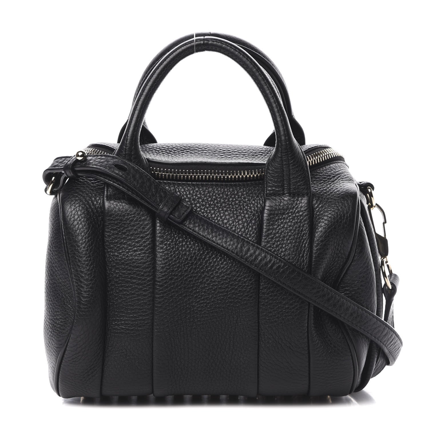 Alexander Wang Pebbled Lambskin Rockie Black Pale Gold Hardware 1 of 11