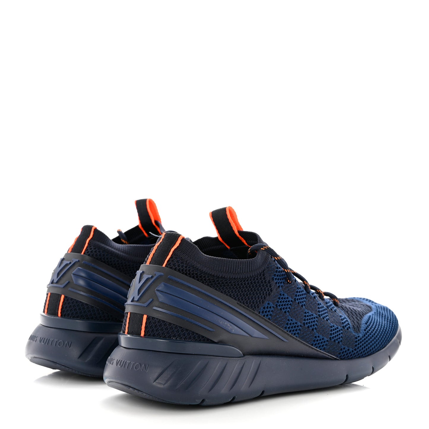 Knit Damier Mens Fastlane Sneakers 10 Cobalt