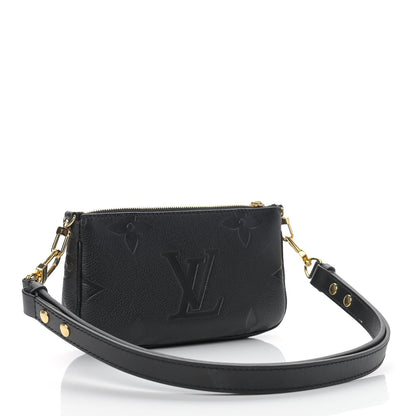 Louis Vuitton Empreinte Monogram Giant Multi Pochette Accessories Large Pochette Black 2 of 9