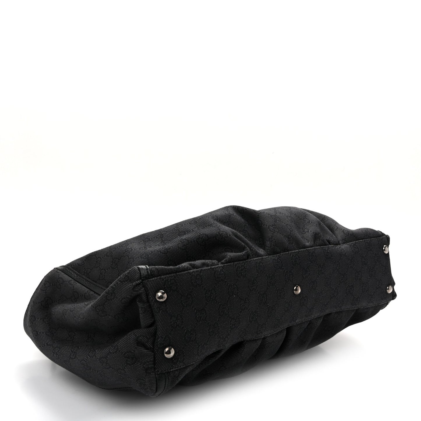 Denim Monogram Large D Ring Tote Black