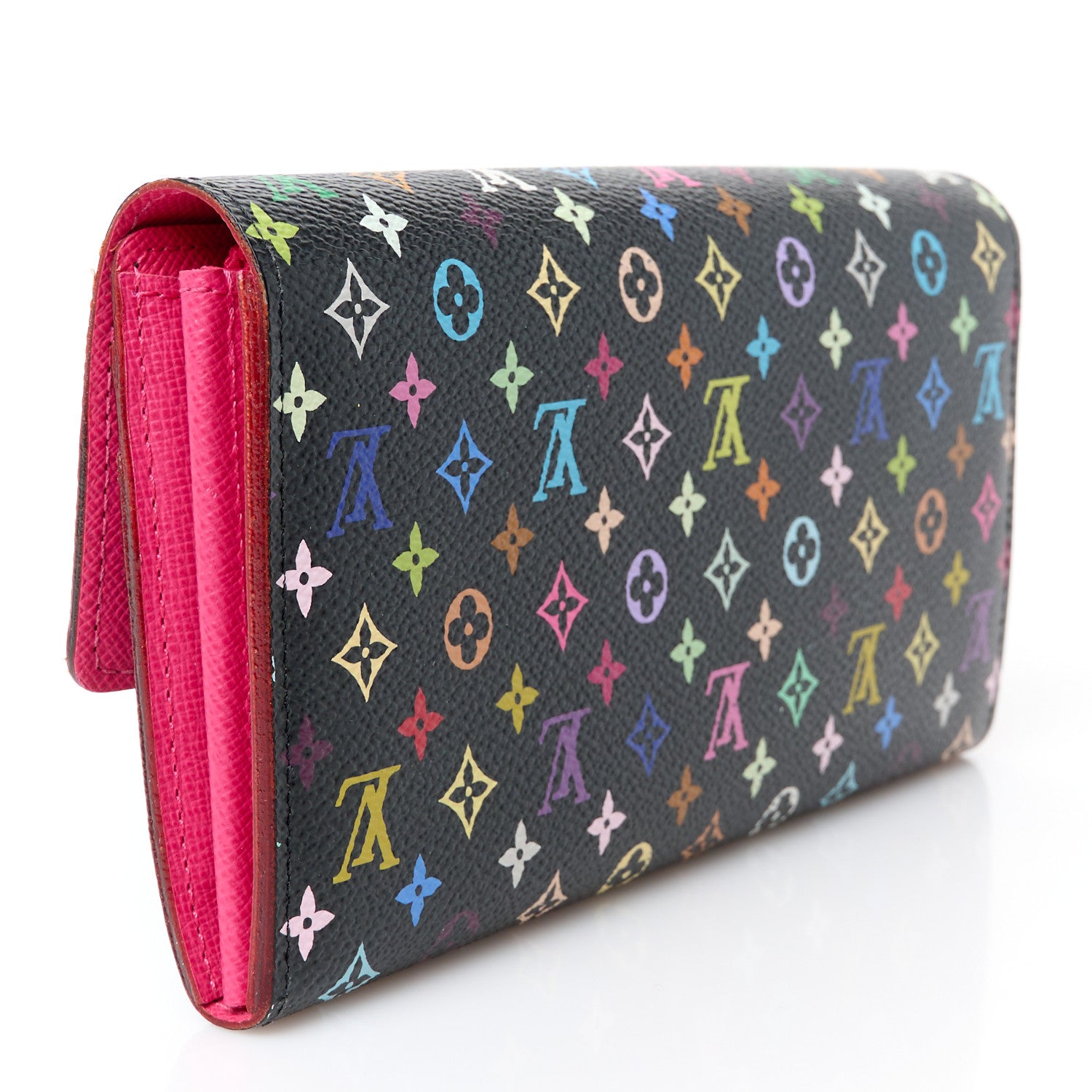 Louis Vuitton Monogram Multicolor Sarah Wallet Black Grenade 3 of 10