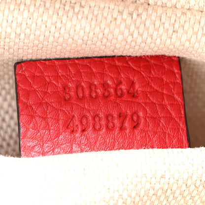 Gucci Pebbled Calfskin Small Soho Disco Bag Tabasco Red 7 of 10