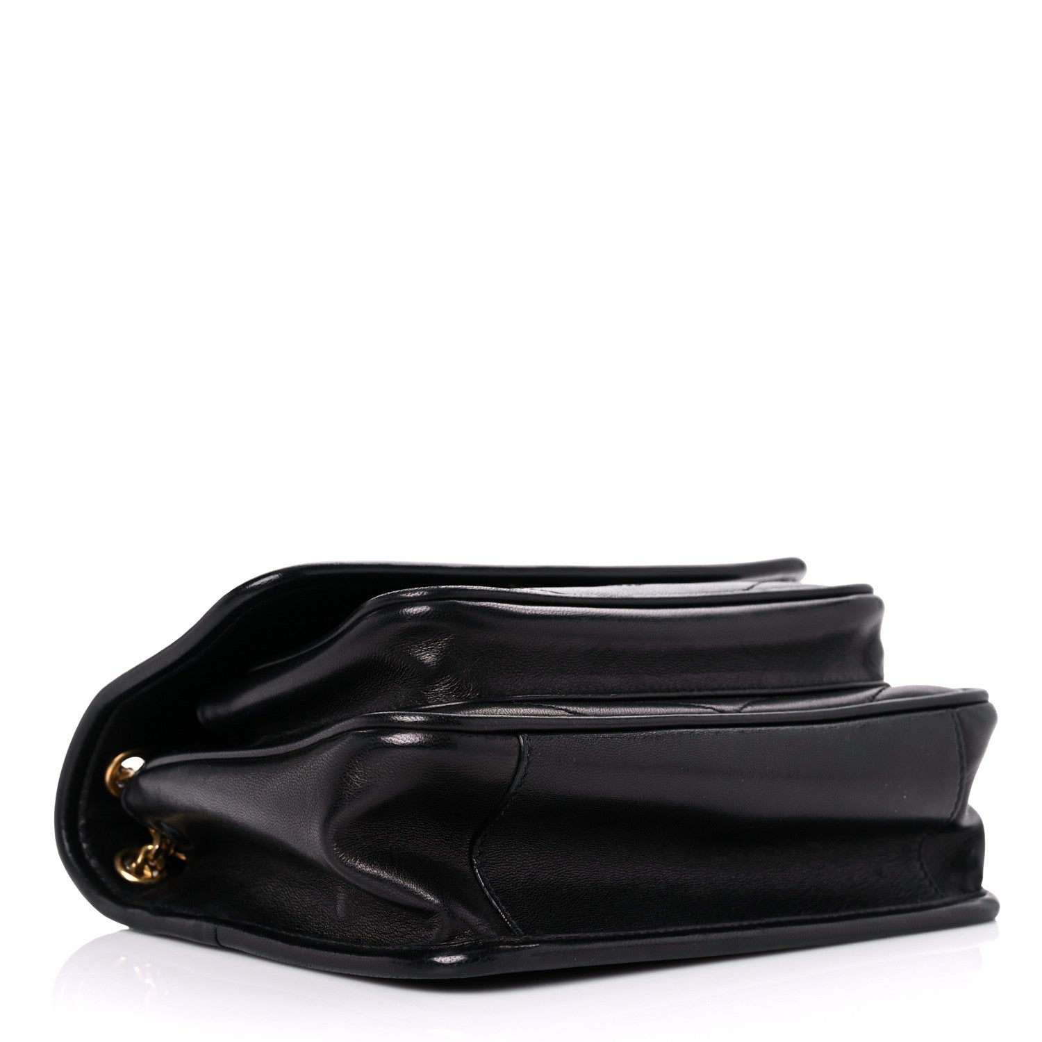 Saint Laurent Lambskin Matelasse Monogram Baby Niki Chain Satchel Black 3 of 11