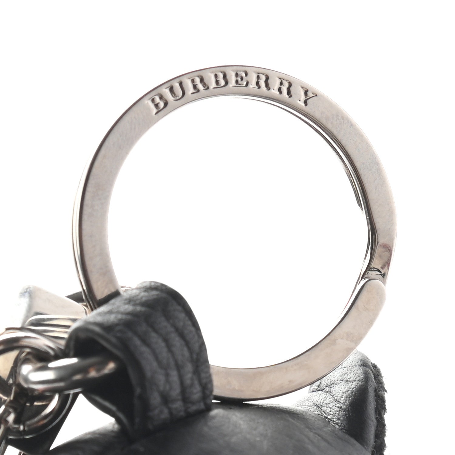 Burberry Grained Calfskin Thomas Bear Bag Charm Black 3 of 3