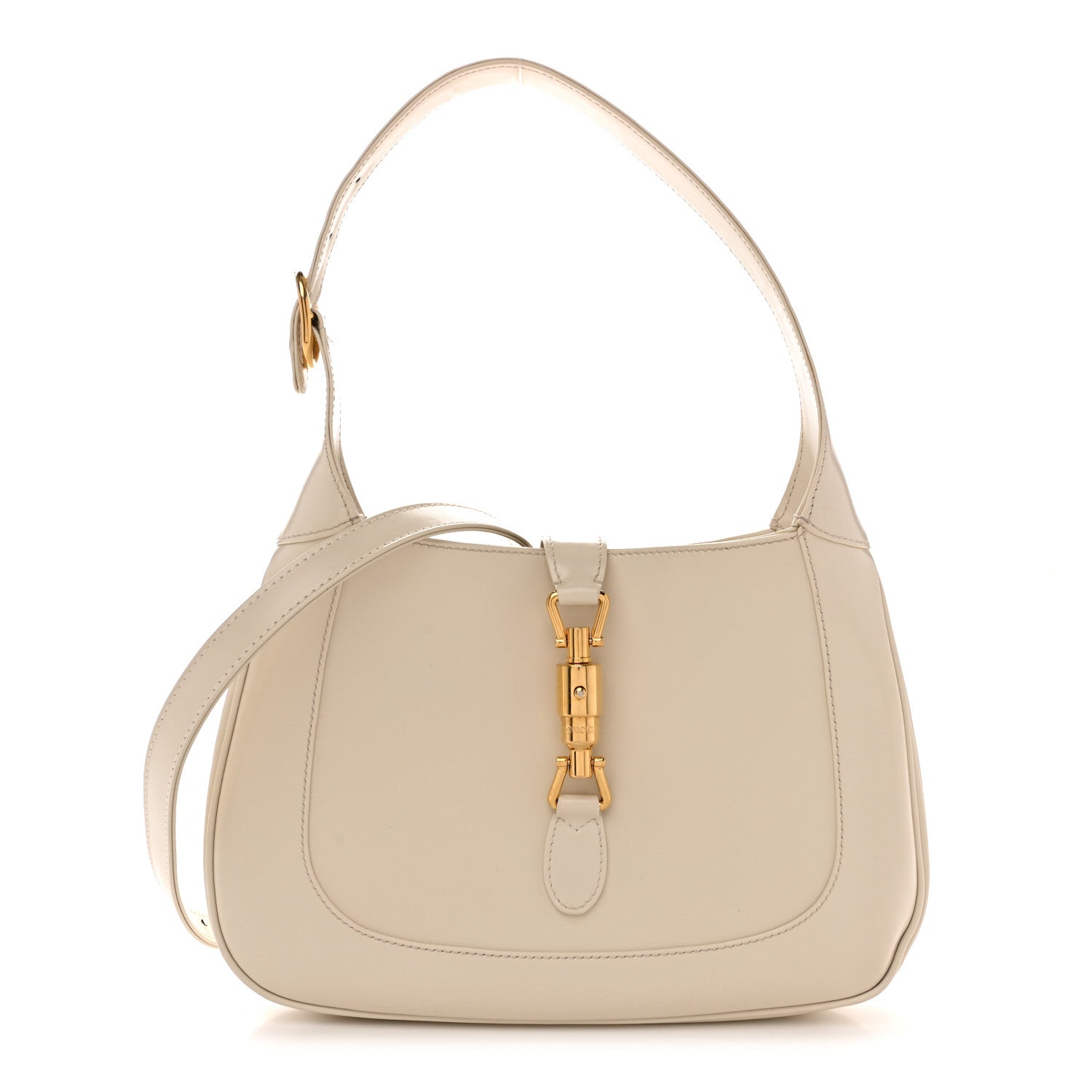 Gucci Boarded Dyana Lux Calfskin Small Jackie 1961 Hobo Mystic White 1 of 13