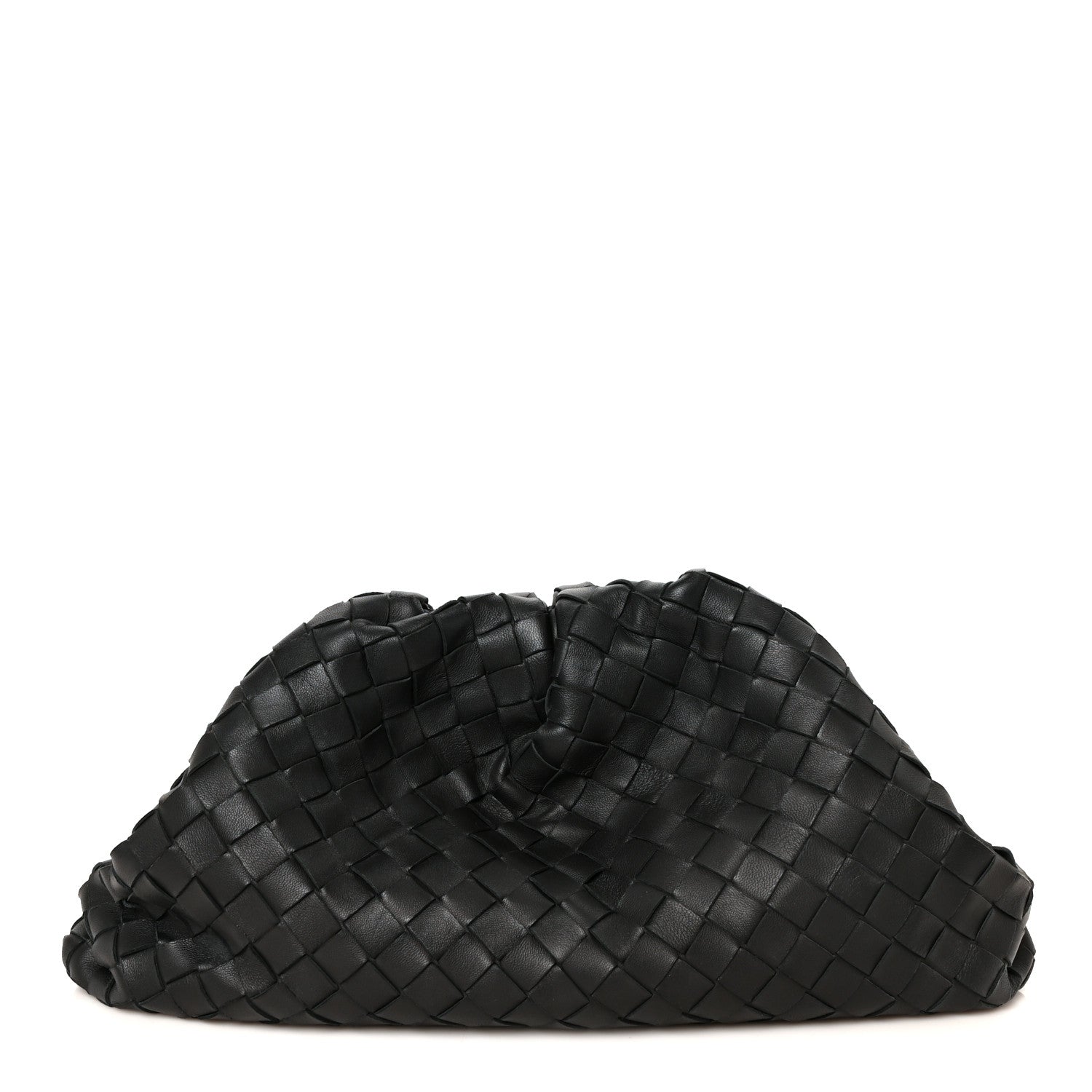 Bottega Veneta Nappa Maxi Intrecciato The Pouch Oversized Clutch Black 1 of 11