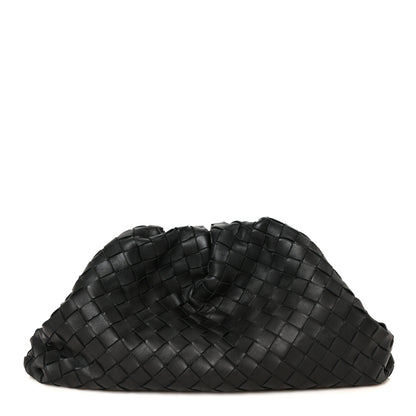 Bottega Veneta Nappa Maxi Intrecciato The Pouch Oversized Clutch Black 1 of 11
