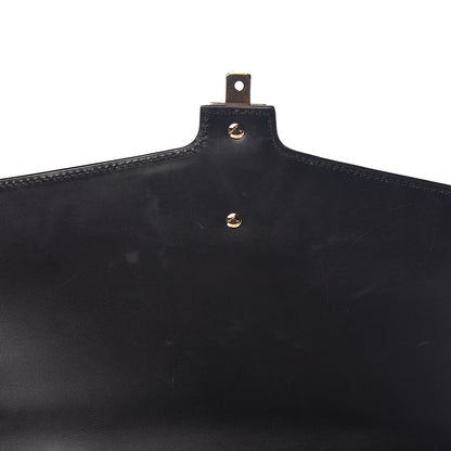 Gucci Calfskin Maxi Sylvie Top Handle Bag Black 13 of 18