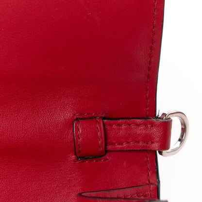 Prada City Calf Plex Ribbon Bag Red 12 of 13