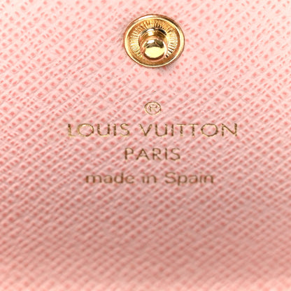Louis Vuitton Damier Ebene Rosalie Coin Purse Rose Ballerine 6 of 7