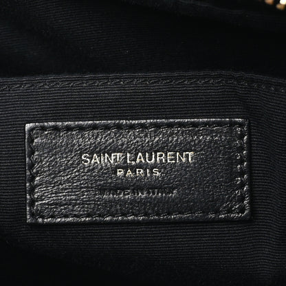 Saint Laurent Calfskin Matelasse Monogram Lou Camera Bag Black 6 of 10
