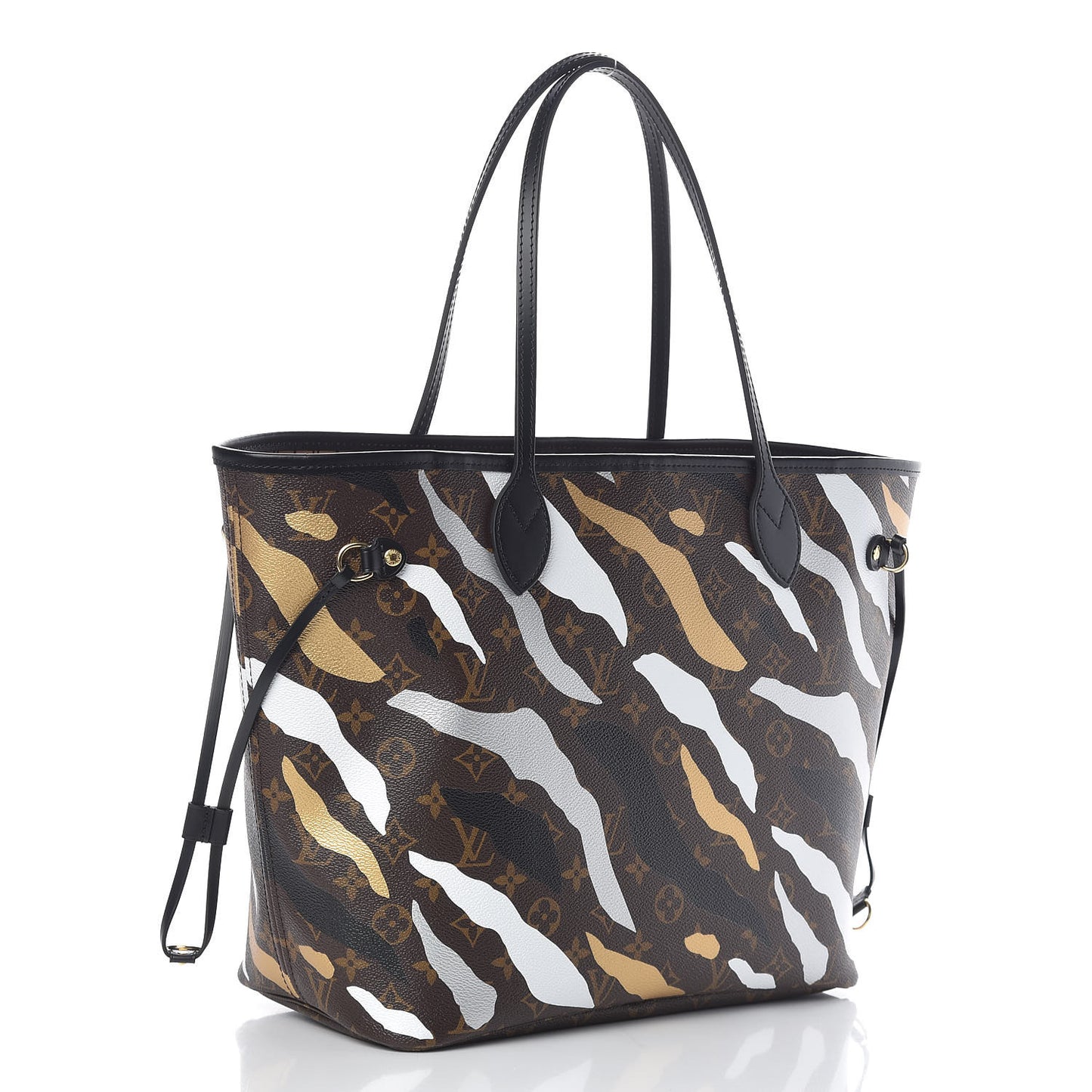 X LOL Monogram Neverfull MM Gold Silver