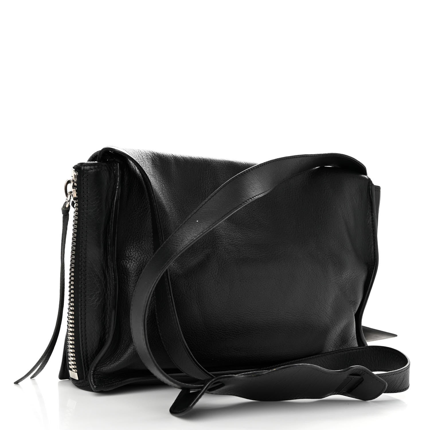 Balenciaga Calfskin Papier Sight Shoulder Bag Black 3 of 11