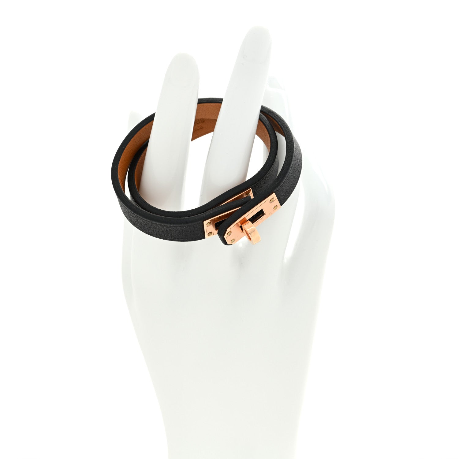Hermes Swift Mini Kelly Double Tour Bracelet T1 Black 2 of 6