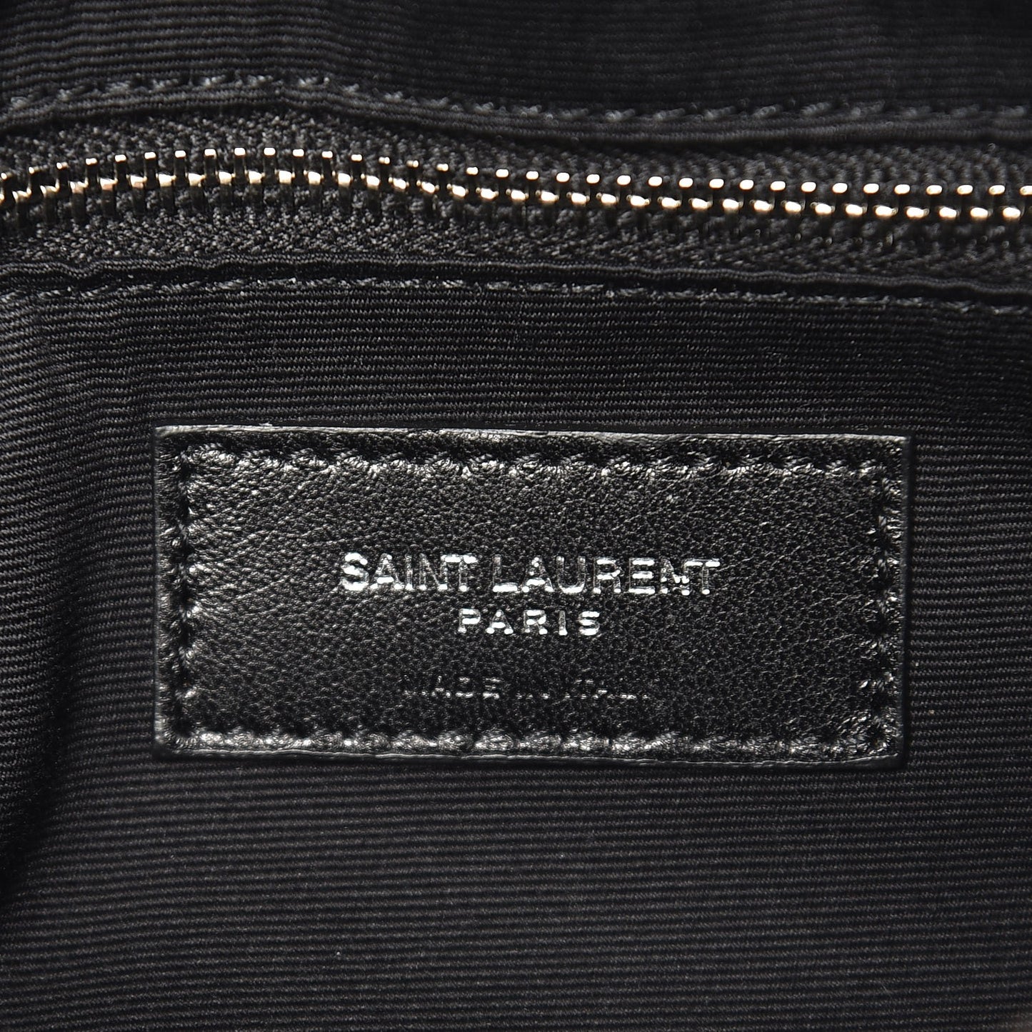 Calfskin Y Quilted Monogram Medium Loulou Chain Satchel Black