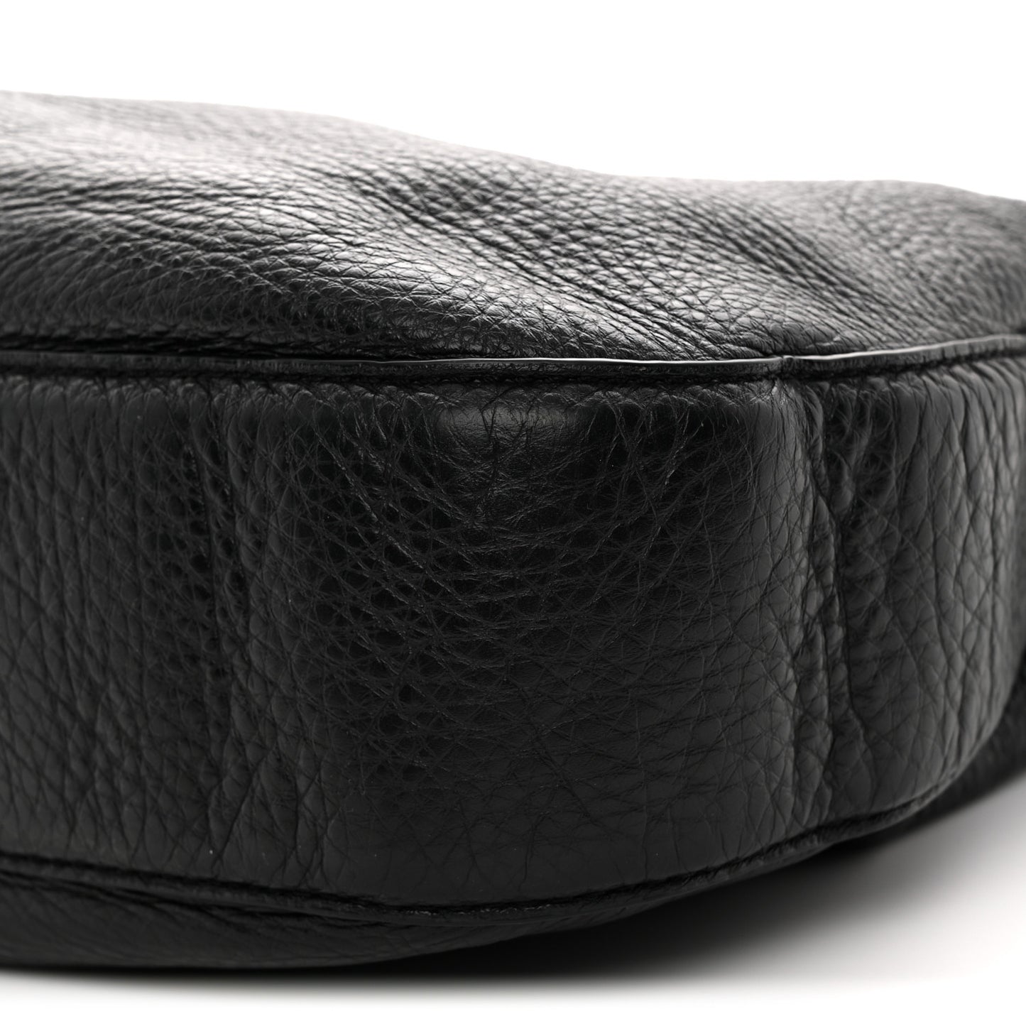 Pebbled Calfskin Hobo Black