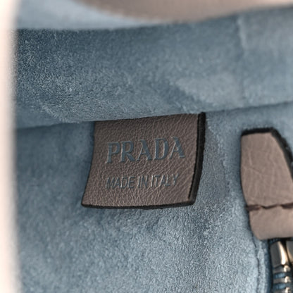 Prada Glace Calf Etiquette Flap Pomice Astrale 9 of 15