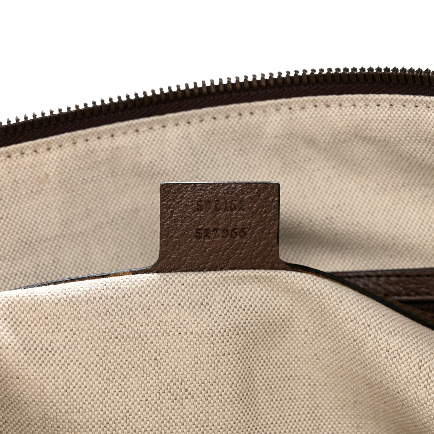 Soft GG Supreme Monogram Textured Dollar Calfskin Web Large Ophidia Carry-On Duffle Bag Beige Ebony New Acero