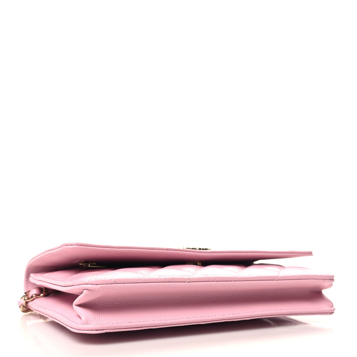 Chanel Caviar Quilted Wallet on Chain WOC Light Pink 4 of 12