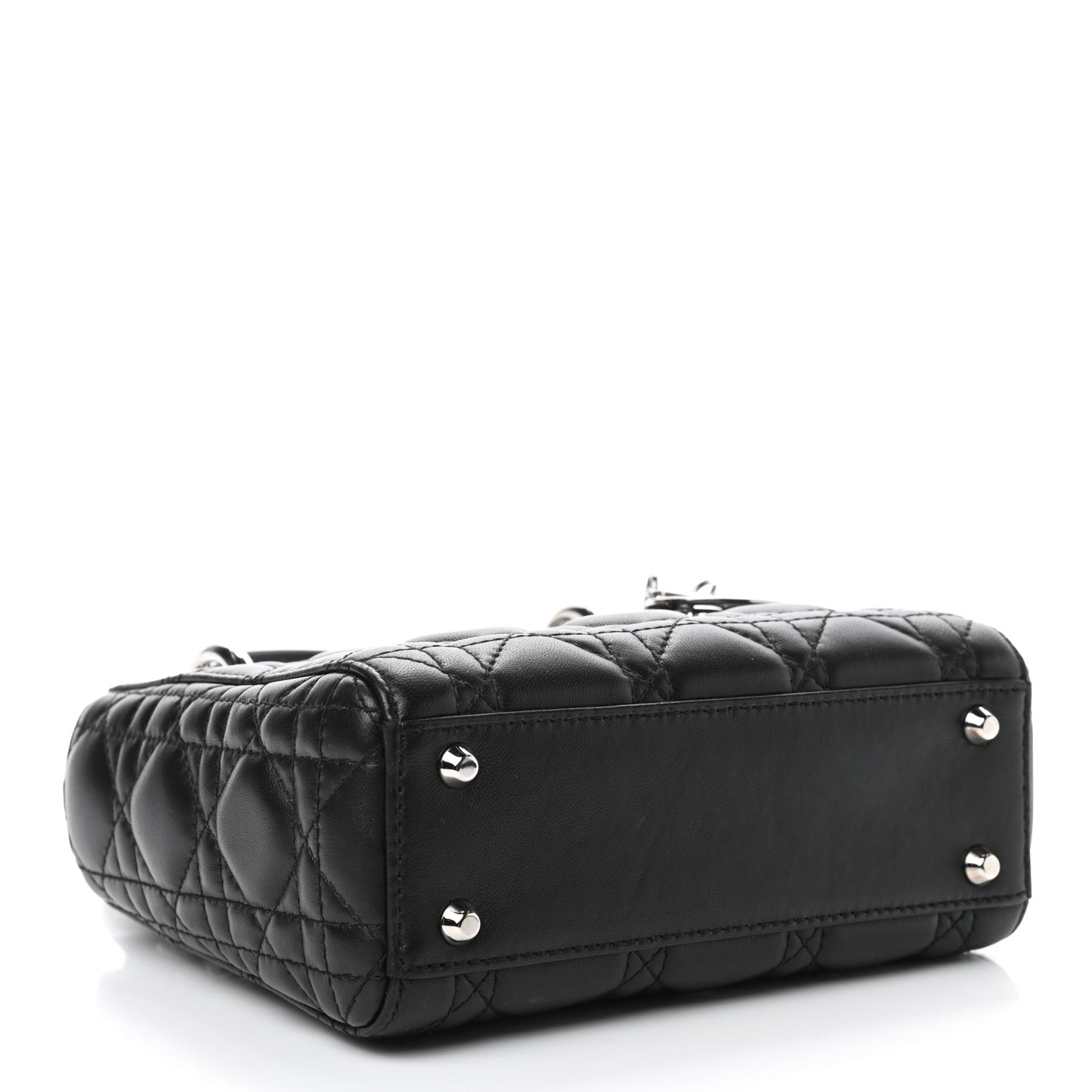 Lambskin Cannage Mini Lady Dior Black
