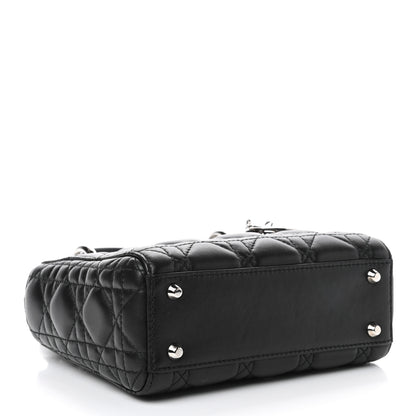Christian Dior Lambskin Cannage Mini Lady Dior Black 3 of 4
