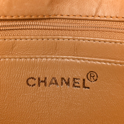 Chanel Lambskin Stitched Jumbo Single Flap Beige 7 of 13