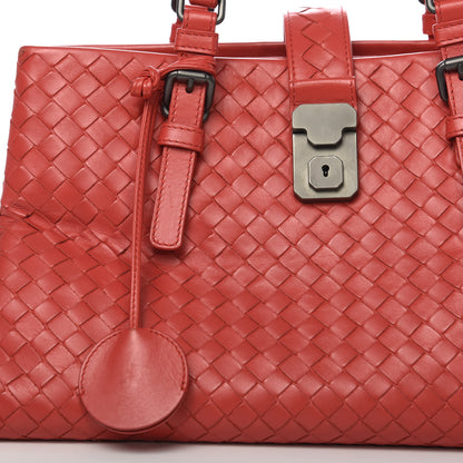 Bottega Veneta Light Calf Intrecciato Small Roma Fraise 9 of 9