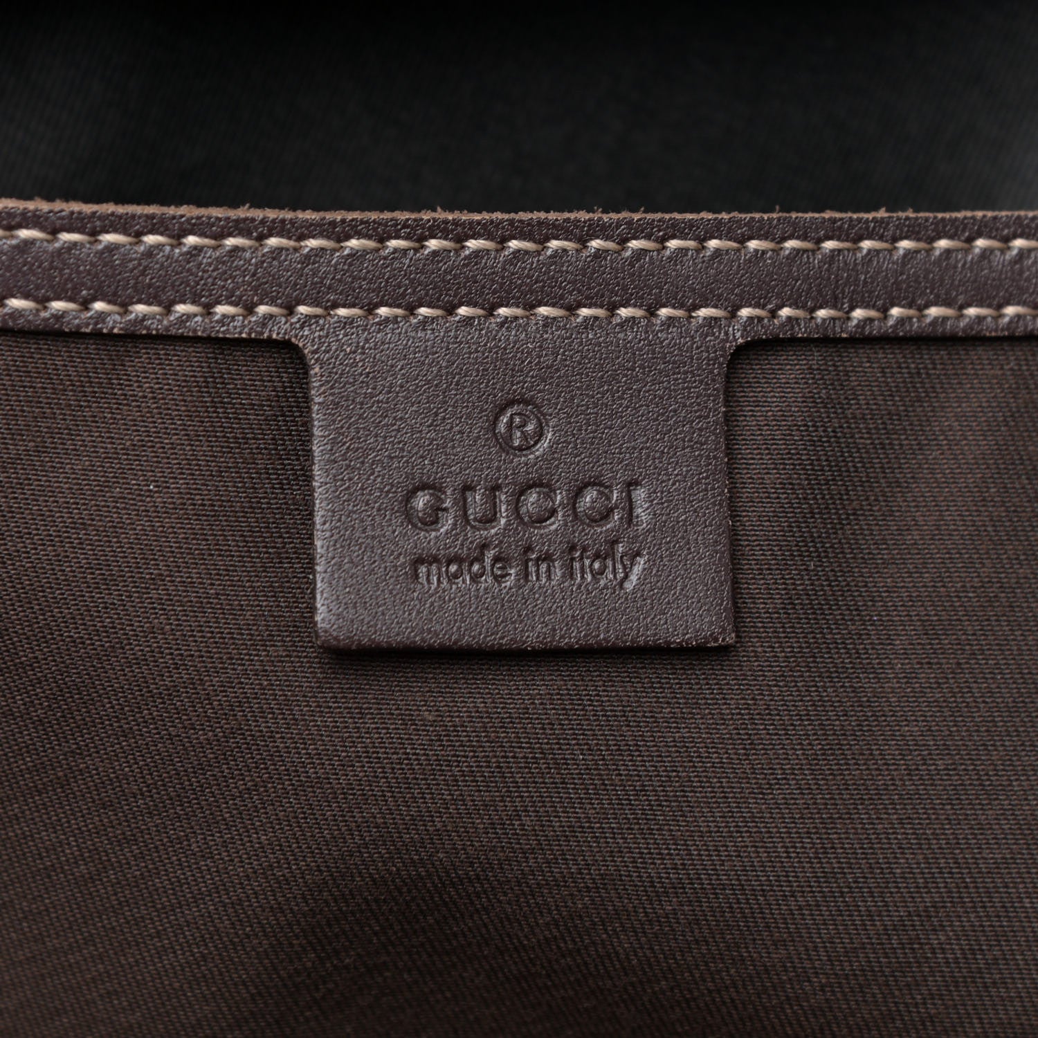 Gucci GG Supreme Monogram Large Zippered Shopping Tote Brown 7 of 19