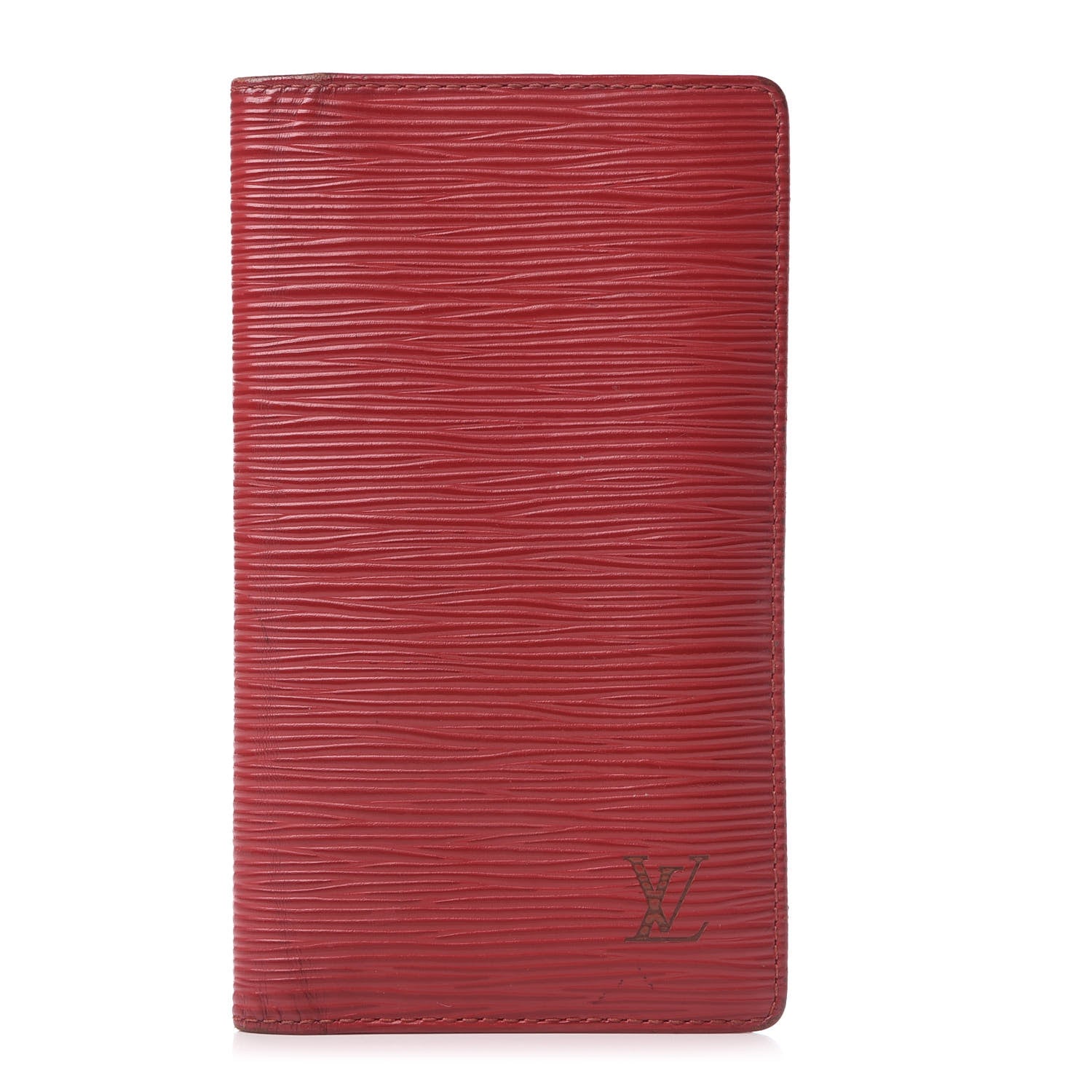 Louis Vuitton Epi Checkbook Organizer Wallet Castillan Red 1 of 10