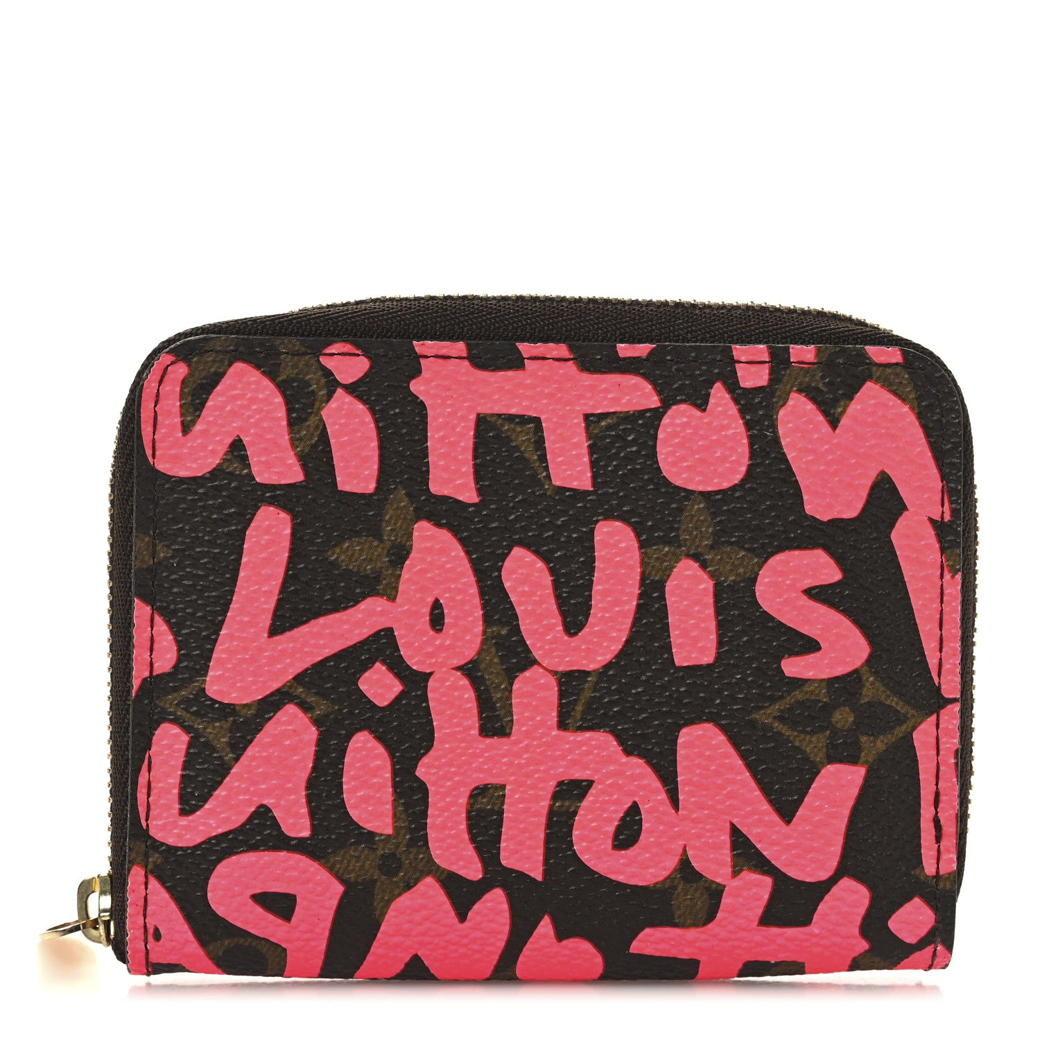 Louis Vuitton Monogram Graffiti Zippy Coin Purse Fuchsia 1 of 7