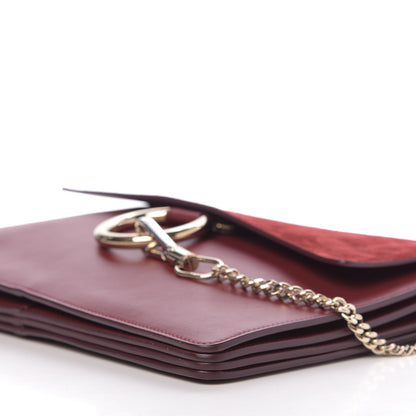 Chloe Calfskin Suede Medium Faye Shoulder Bag Plum Purple 7 of 10