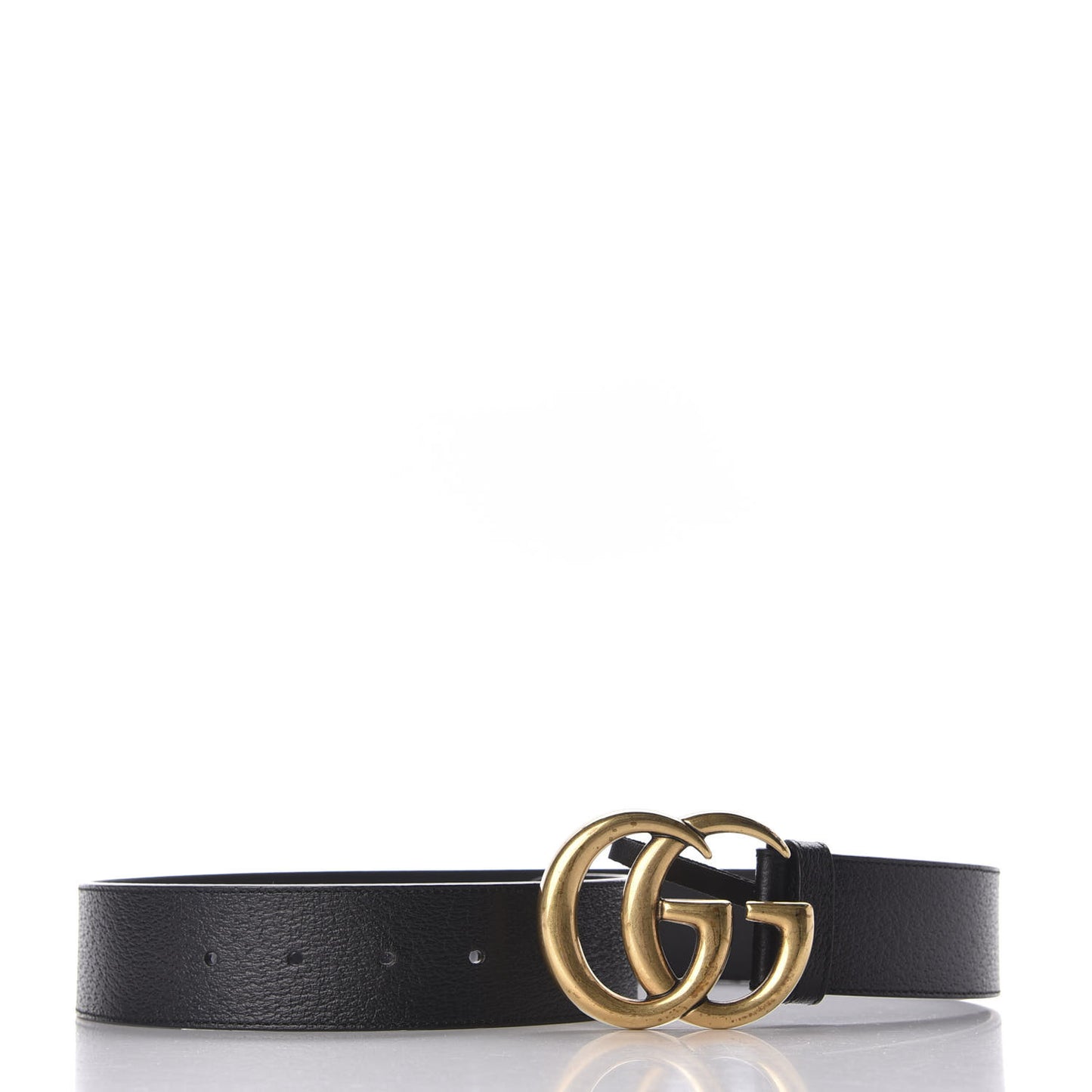 Textured Calfskin Double G 40mm Belt 75 30 Black
