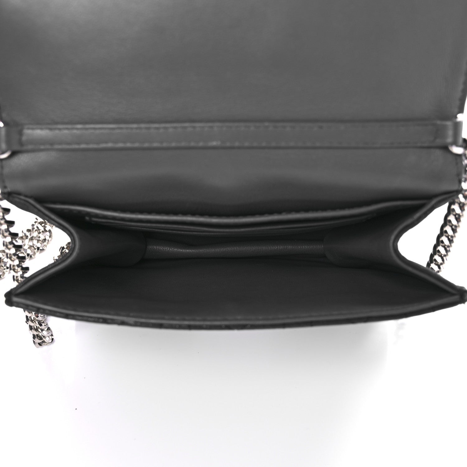 Christian Dior Metallic Calfskin Cannage Miss Dior Promenade Pouch Black 4 of 8