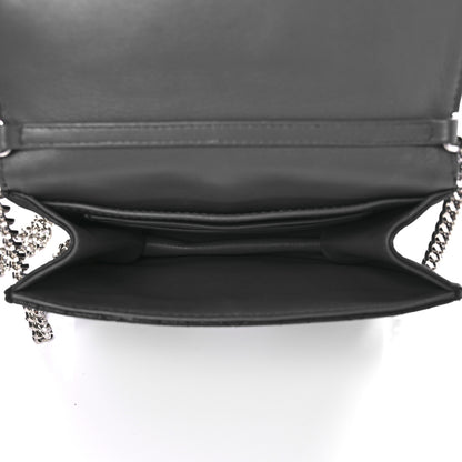 Christian Dior Metallic Calfskin Cannage Miss Dior Promenade Pouch Black 4 of 8