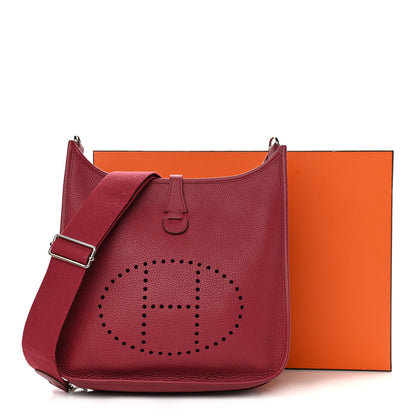 Hermes Taurillon Clemence Evelyne III PM Rubis 11 of 11
