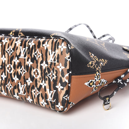 Louis Vuitton Monogram Giant Jungle Neverfull MM Black 10 of 10