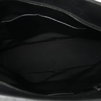 Saint Laurent Sheepskin Matelasse Chevron Large Monogram Shopping Bag Black 5 of 10