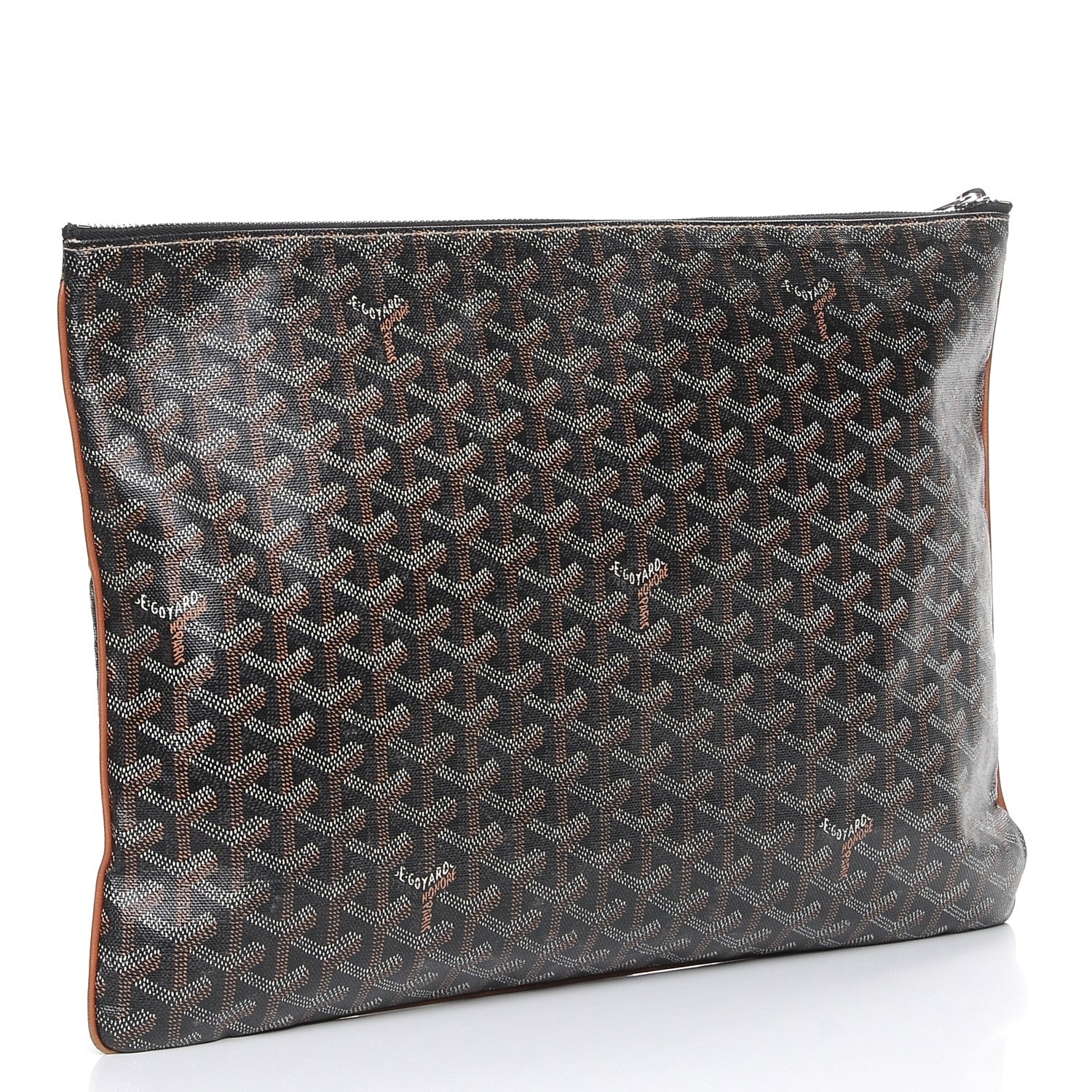 Goyard Goyardine Senat Pochette GM Black Gold 3 of 10