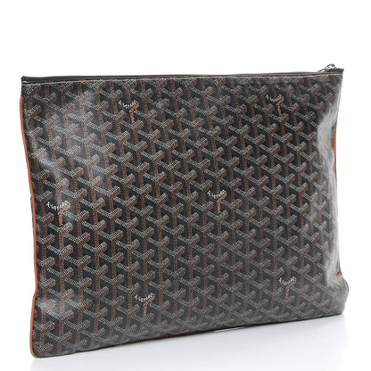 Goyard Goyardine Senat Pochette GM Black Gold 3 of 10