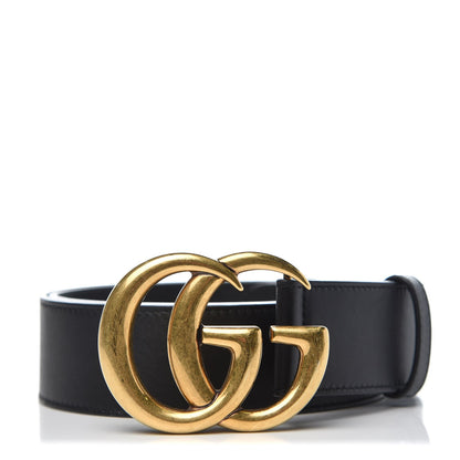 Gucci Calfskin Double G 40mm Belt 85 34 Black 1 of 7