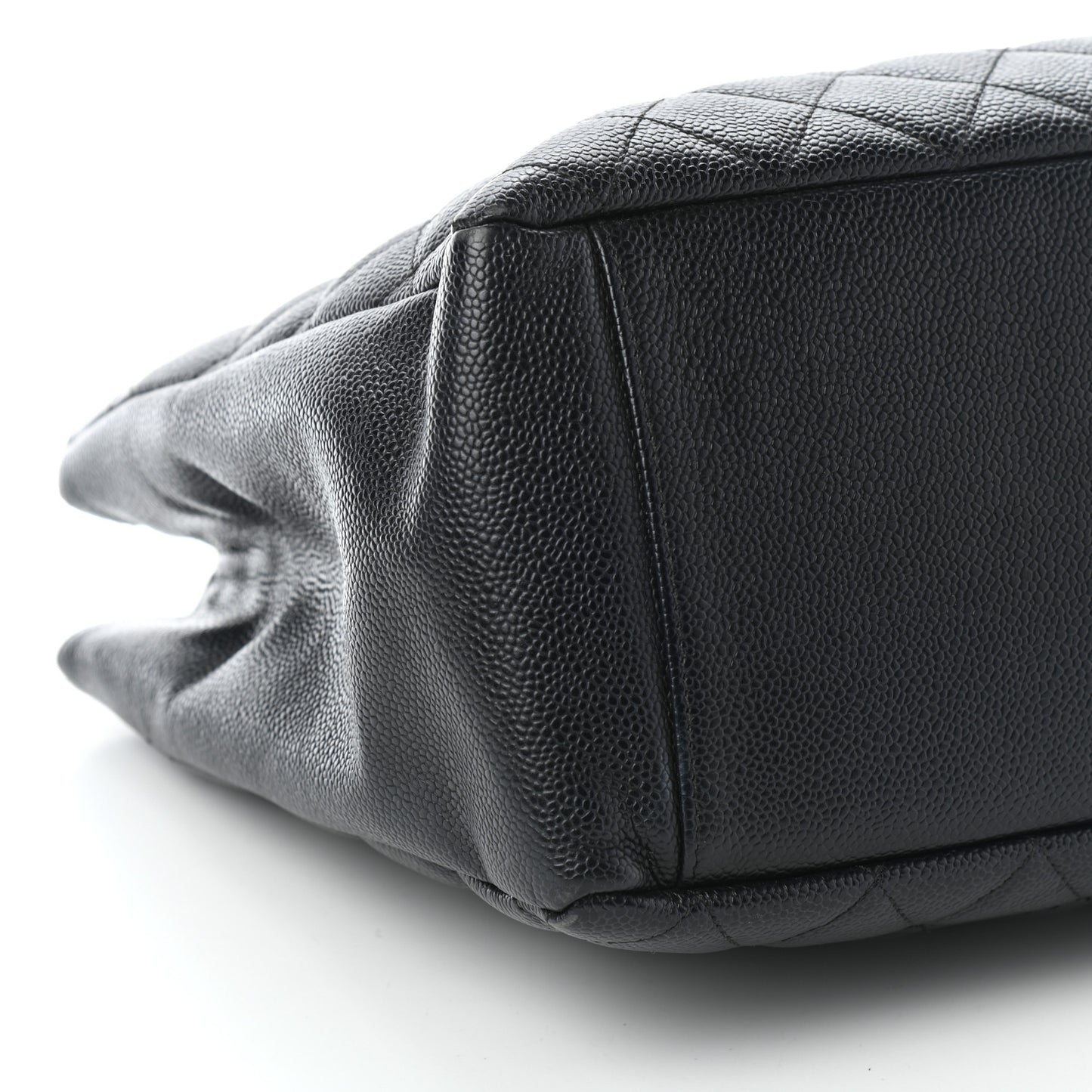 Caviar Quilted Grand Shopping Tote GST Black