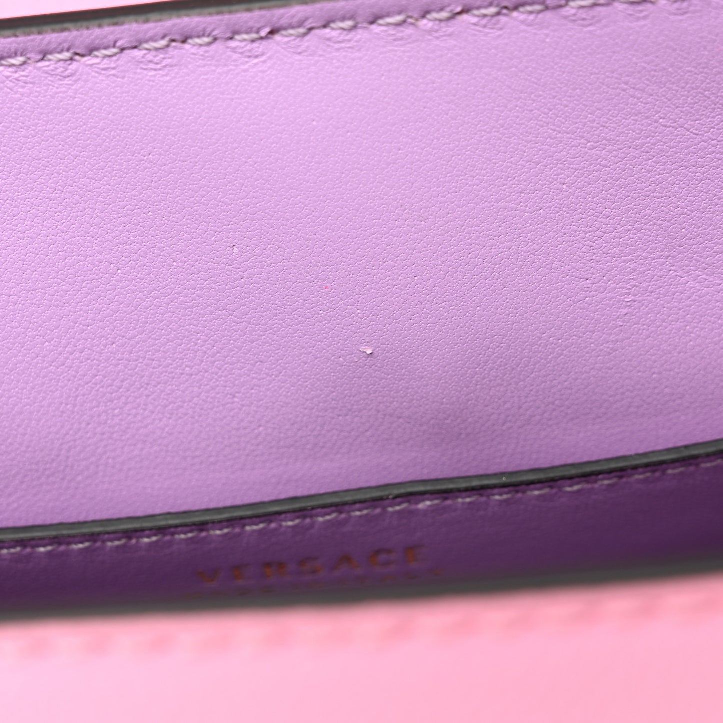 Grained Calfskin Small La Medusa Top Handle Bag Pink