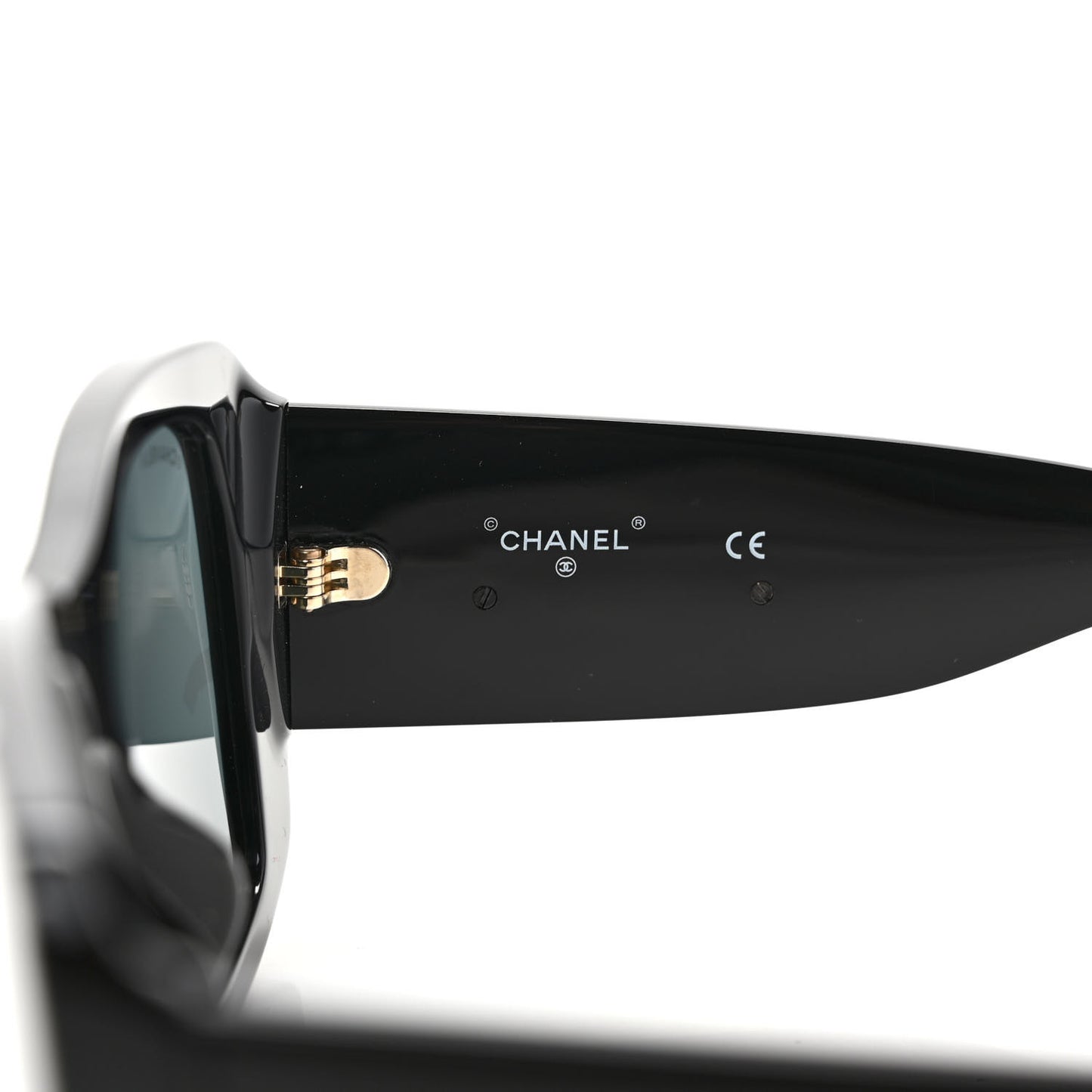 Acetate CC Logo Square Sunglasses 71472 Black