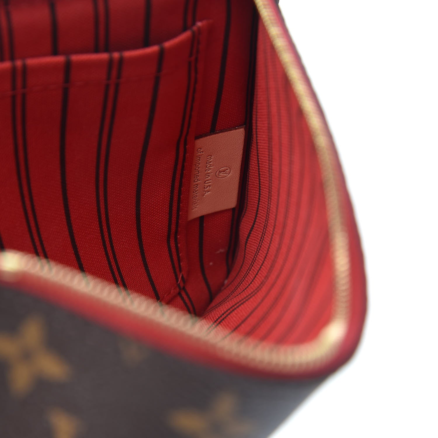 Louis Vuitton Monogram Neverfull MM GM Pochette Cherry 6 of 9