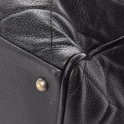 Chanel Caviar Patent Quilted Large Bowler Black 13 of 17