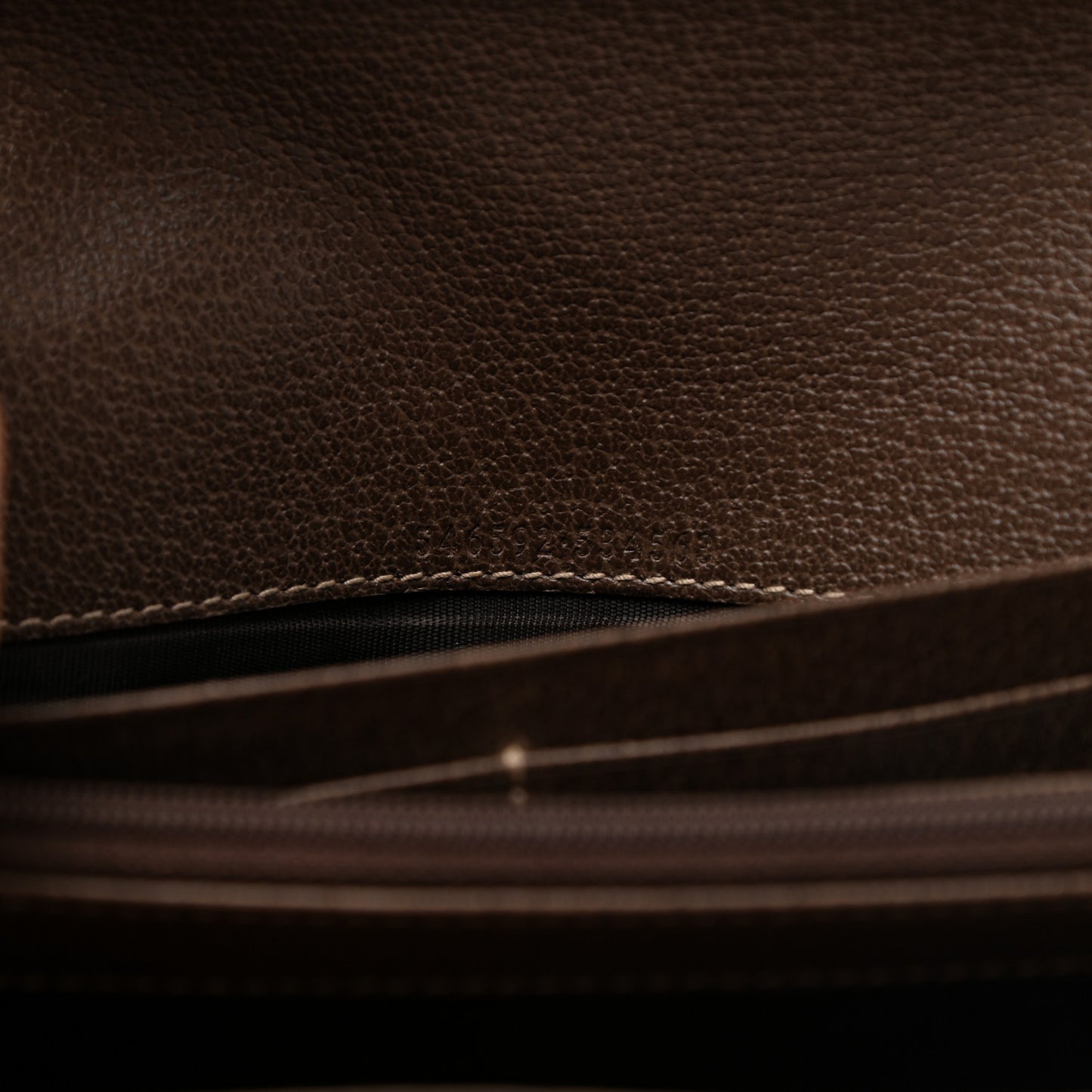 GG Supreme Monogram Web Ophidia Wallet On Chain Brown